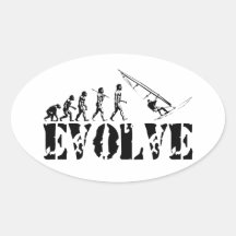 Windsurfing Windsurf Evolution Sport Art Stickers