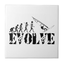Windsurfing Windsurf Evolution Sport Art Ceramic Tiles