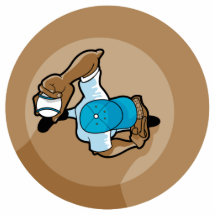 windup pitch overhead view graphic cut out