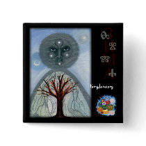 Windy*Calendar ~ JANUARY Pinback Buttons