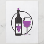 Wine A little/Red Personalized Flyer
