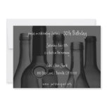 Wine and Beer Bottle Birthday Party Invitations
