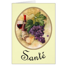 Wine and Cheese Greeting Cards