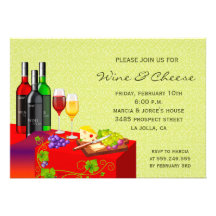 Wine and Cheese Party Invitation