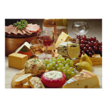 Wine and cheese party personalized announcement