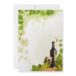Wine and grapes invitations
