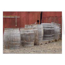 Wine Barrels Card