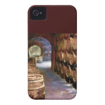Wine Barrels in the Wine Cellar