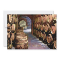Wine Barrels in the Wine Cellar