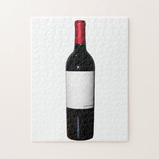 Wine Bottle (Blank Label) Puzzle