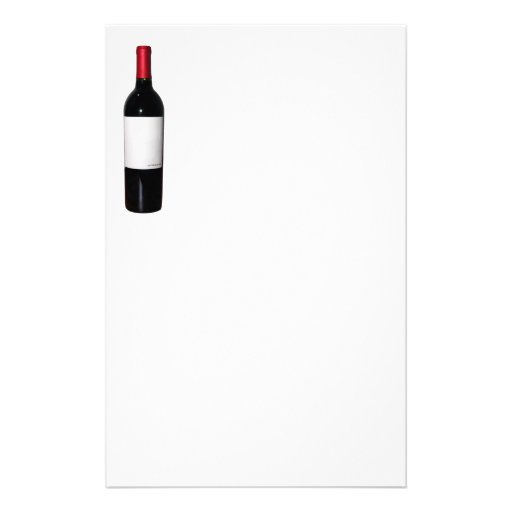 Wine Bottle (Blank Label) Stationery
