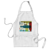 Wine bottle design apron