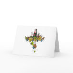 Wine bottle graphic on fall coloured grape leaves
