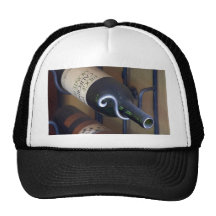 Wine Bottles In A Rack Trucker Hats
