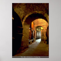 Wine cellar in Montepulciano, Tuscany, Italy Posters