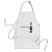 wine, Chef is Thirsty! aprons