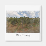 Wine Country Grape  Vineyard for Wine Theme Refrigerator Magnet