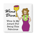 Wine Diva "Fabulous" magnets