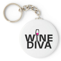 Wine Diva Key Chains