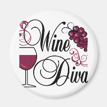 Wine Diva Magnet