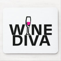 Wine Diva Mouse Pads