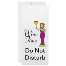 Wine Diva "Wine Time" Do Not Disturb