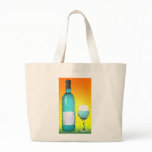 wine glass and bottle : stained glass bags