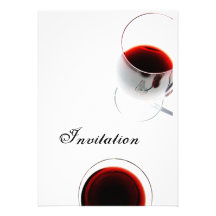wine glass invitation