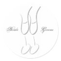Wine Glass Wedding Stickers