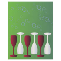 Wine glasses full color flyer