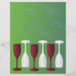 Wine glasses full color flyer