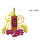 Wine & Grapes Postcards