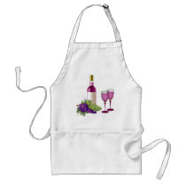 Wine & Grapes Toast Apron