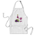 Wine & Grapes Toast aprons