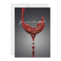 Wine invitation card