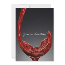 Wine invitation card
