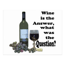 Wine is the answer, what was the question? Gits Post Cards