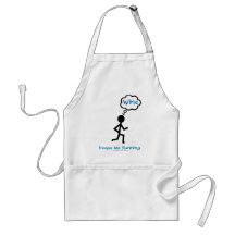 Wine - Keeps Me Running Aprons