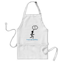 Wine - Keeps Me Running Aprons