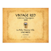 Wine Label Postcard!