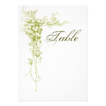 Wine motif table number personalized invitations