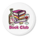 Wine: My Book Club magnets