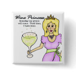 Wine Princess Button