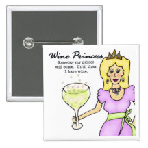 Wine Princess Button