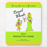 Wine Princess Royal Blush Custom Wine Label Mouse Mat