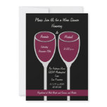 Wine Shower or Bridal Shower Invitation, Red Wine