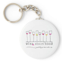 Wine Sisterhood Keychain
