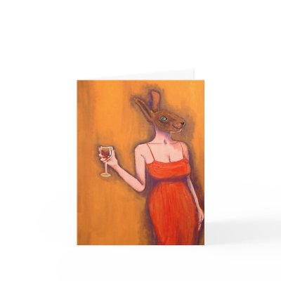 wine tasting invite greeting card by nicolerenner