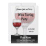 Wine Tasting Party Red Invitation
