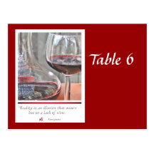 Wine Tasting Table No. Postcards